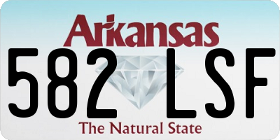 AR license plate 582LSF