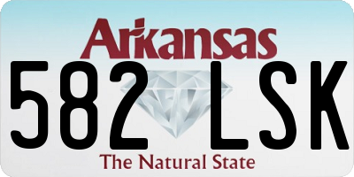 AR license plate 582LSK