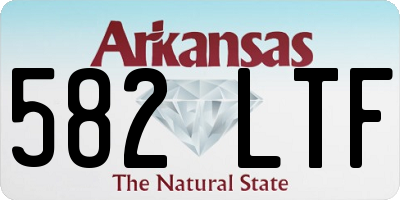 AR license plate 582LTF