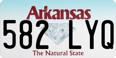 AR license plate 582LYQ