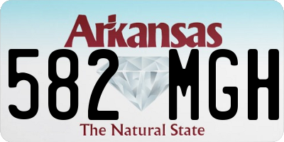 AR license plate 582MGH