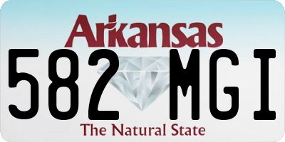 AR license plate 582MGI