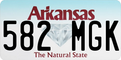 AR license plate 582MGK