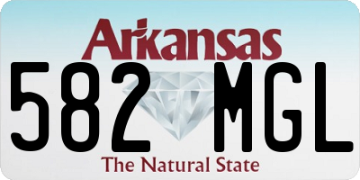 AR license plate 582MGL