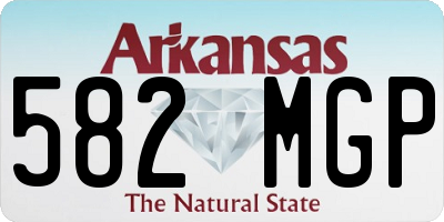 AR license plate 582MGP