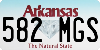 AR license plate 582MGS