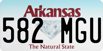 AR license plate 582MGU