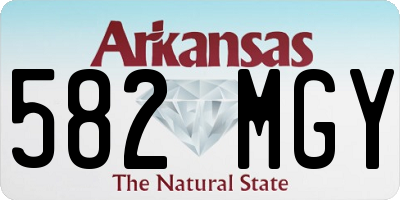 AR license plate 582MGY
