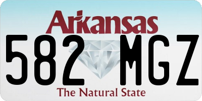 AR license plate 582MGZ
