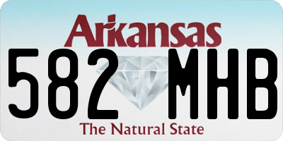 AR license plate 582MHB