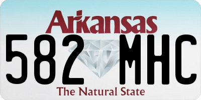AR license plate 582MHC