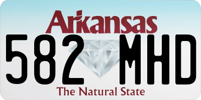 AR license plate 582MHD