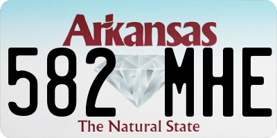 AR license plate 582MHE