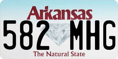 AR license plate 582MHG