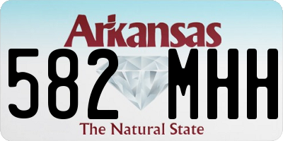 AR license plate 582MHH