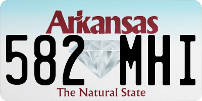 AR license plate 582MHI