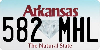 AR license plate 582MHL
