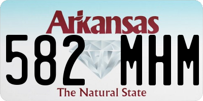 AR license plate 582MHM