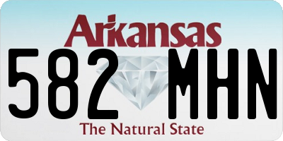 AR license plate 582MHN