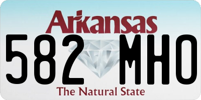 AR license plate 582MHO