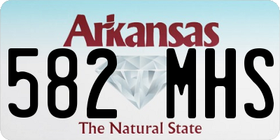 AR license plate 582MHS