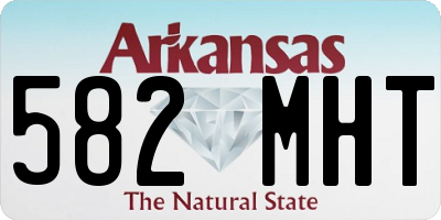 AR license plate 582MHT