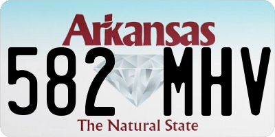 AR license plate 582MHV