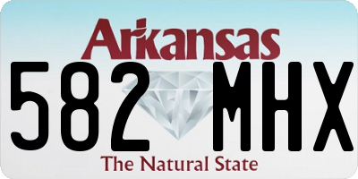 AR license plate 582MHX
