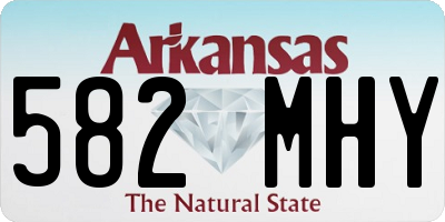 AR license plate 582MHY