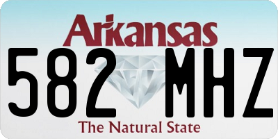 AR license plate 582MHZ