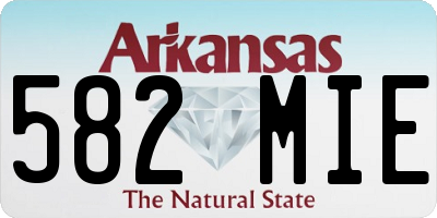 AR license plate 582MIE