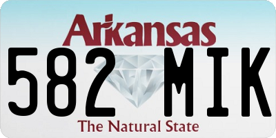 AR license plate 582MIK