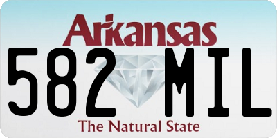 AR license plate 582MIL