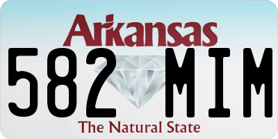 AR license plate 582MIM