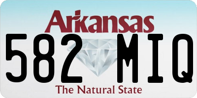 AR license plate 582MIQ
