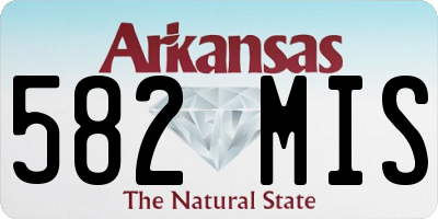 AR license plate 582MIS