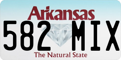 AR license plate 582MIX