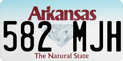 AR license plate 582MJH