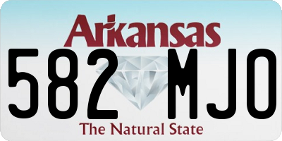 AR license plate 582MJO