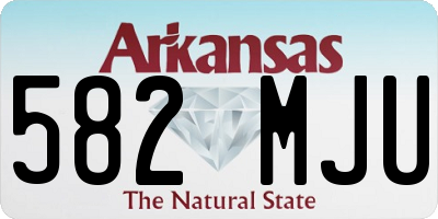AR license plate 582MJU