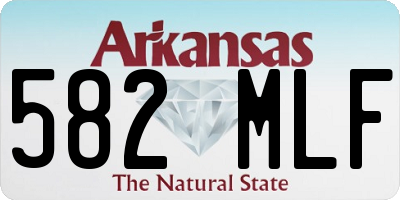 AR license plate 582MLF