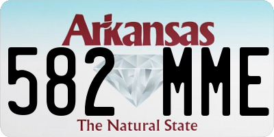 AR license plate 582MME