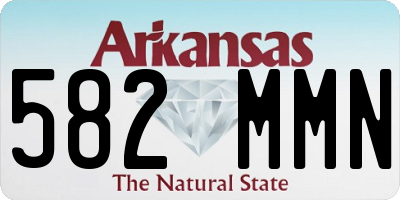 AR license plate 582MMN