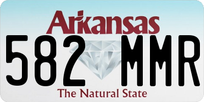 AR license plate 582MMR