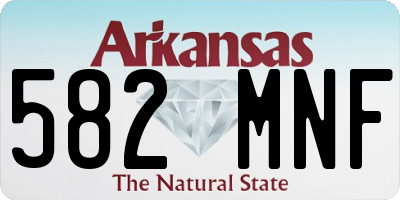 AR license plate 582MNF