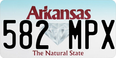 AR license plate 582MPX