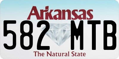 AR license plate 582MTB