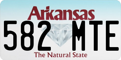 AR license plate 582MTE