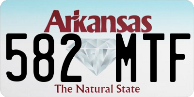AR license plate 582MTF