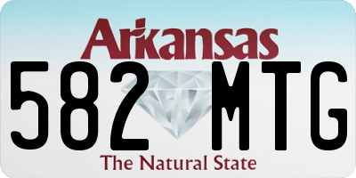 AR license plate 582MTG